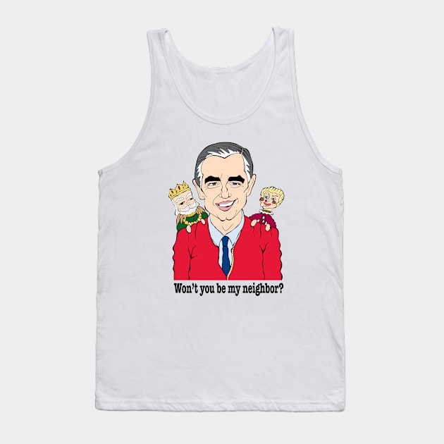 CLASSIC CHILDREN'S TV HOST Tank Top by cartoonistguy